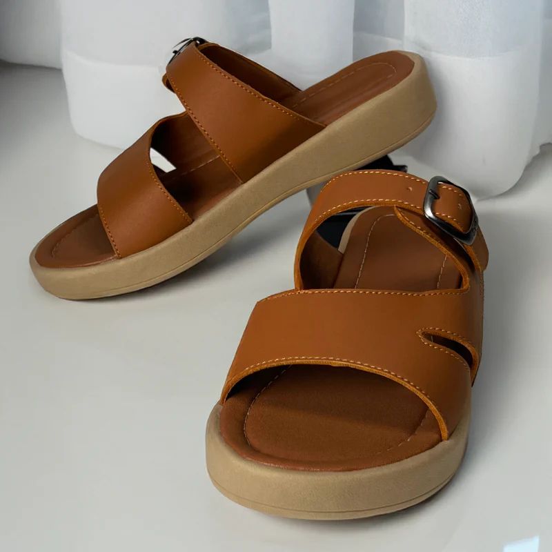 Sandalia Ortopédica Confort con Broche Ajustable