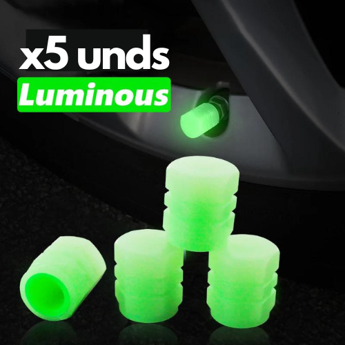 Valvulas Fluorescentes para llantas x5 Unds